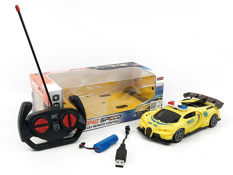 1:20 R/C Police Car 4Ways W/Charger(2C) toys