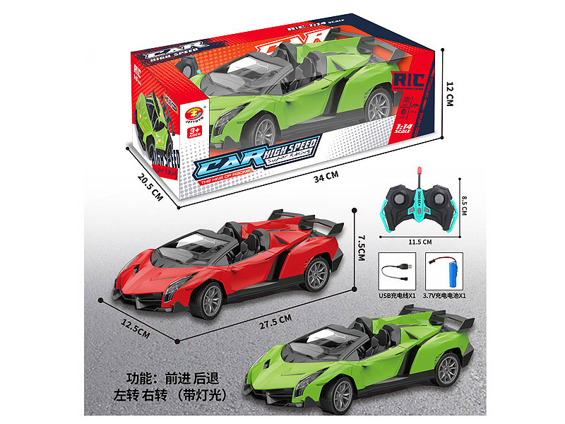1:14 R/C Car 4Ways W/Charge(2C) toys