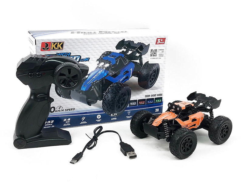 2.4G 1:32 Die Cast Car 6Ways R/C W/L_Charger(3C) toys