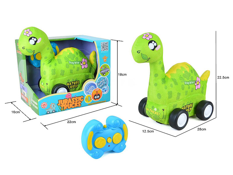 2.4G R/C Plush Dinosaur W/M toys