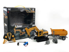 R/C Excavator 6Ways W/L_Charge toys