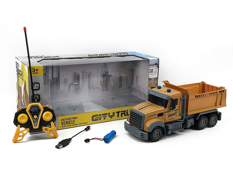 R/C Construction Truck 4Ways W/L_Charge toys