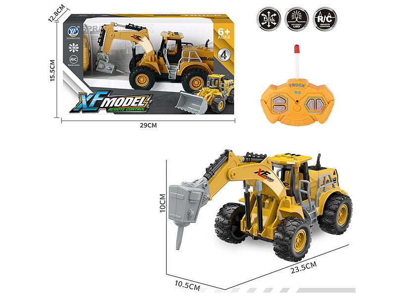 1:22 R/C Construction Truck 4Ways toys