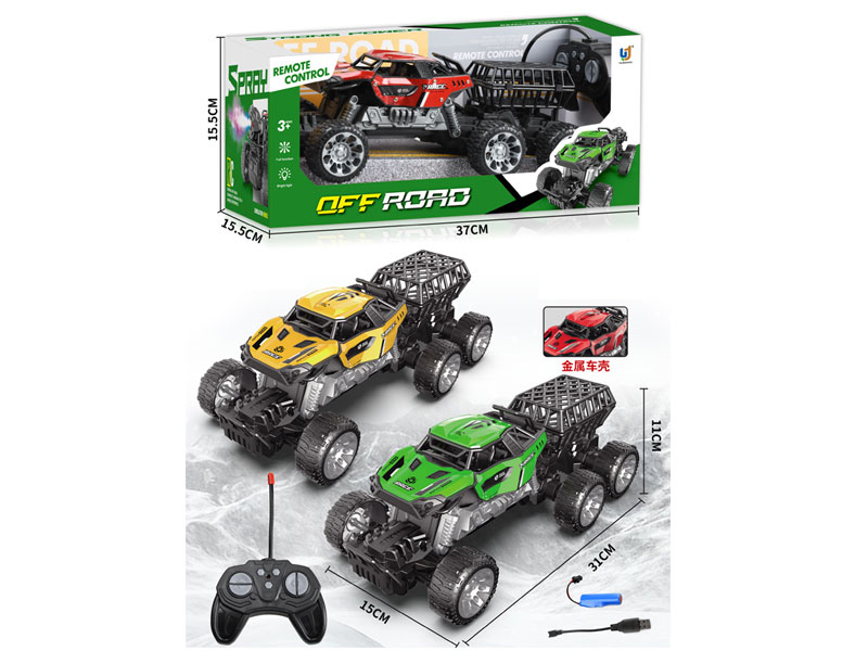 1:16 Die Cast Climbing Car 4Ways R/C W/Charge(3C) toys