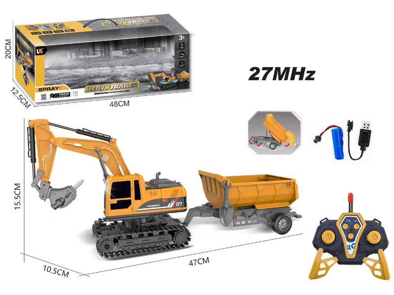 1:22 R/C Construction Truck 6Ways W/L_Charge toys