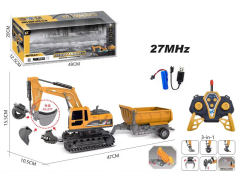 1:22 Die Cast Construction Truck 6Ways R/C W/L_Charge toys