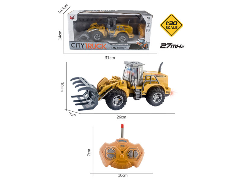 1:30 R/C Construction Truck 4Ways W/L toys