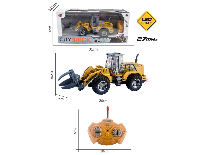 1:30 R/C Construction Truck 4Ways W/L toys