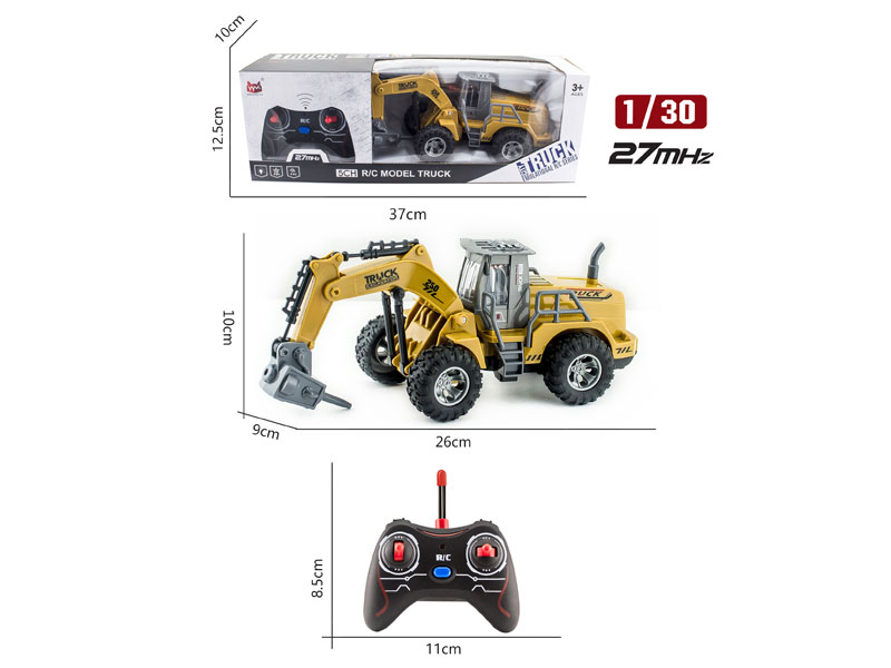 1:30 R/C Construction Truck 5Ways W/L toys
