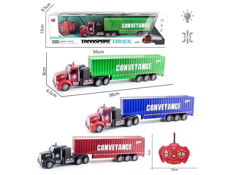 1:48 R/C Container Truck 4Ways W/L_Charge(3C) toys