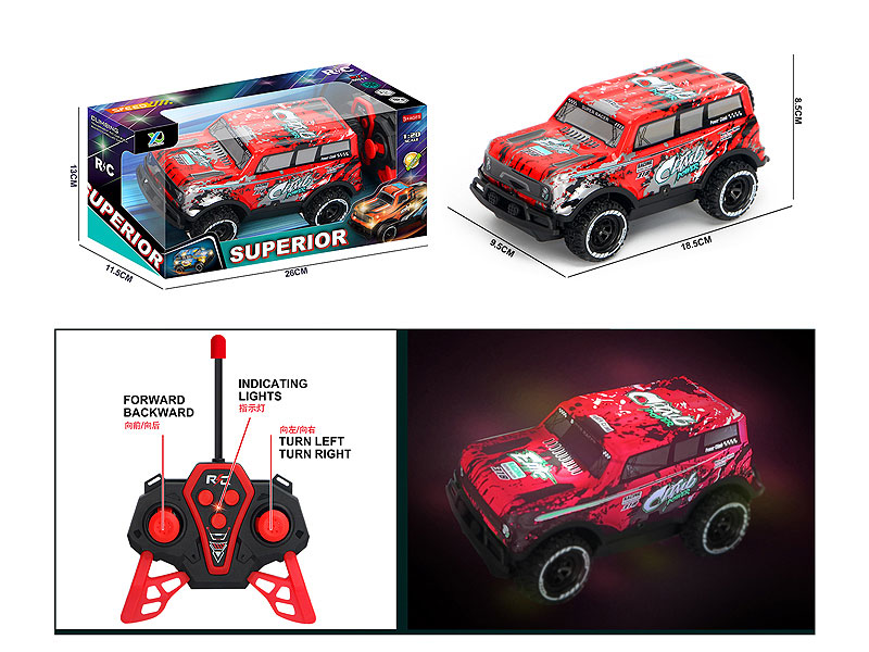 1:20 R/C Racing Car 4Way W/L toys