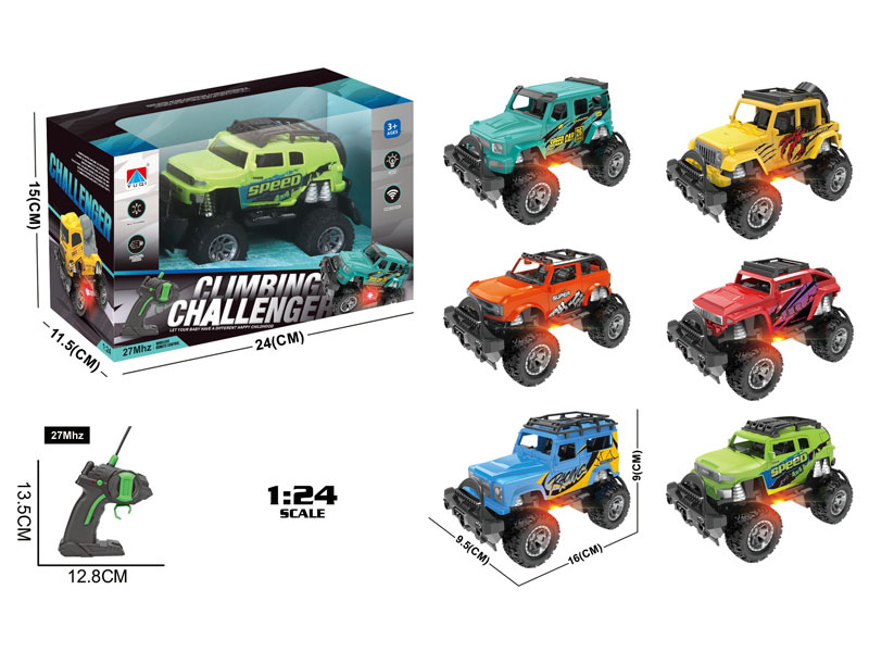 1:24 R/C Cross-country Car 4Ways W/L(6S) toys