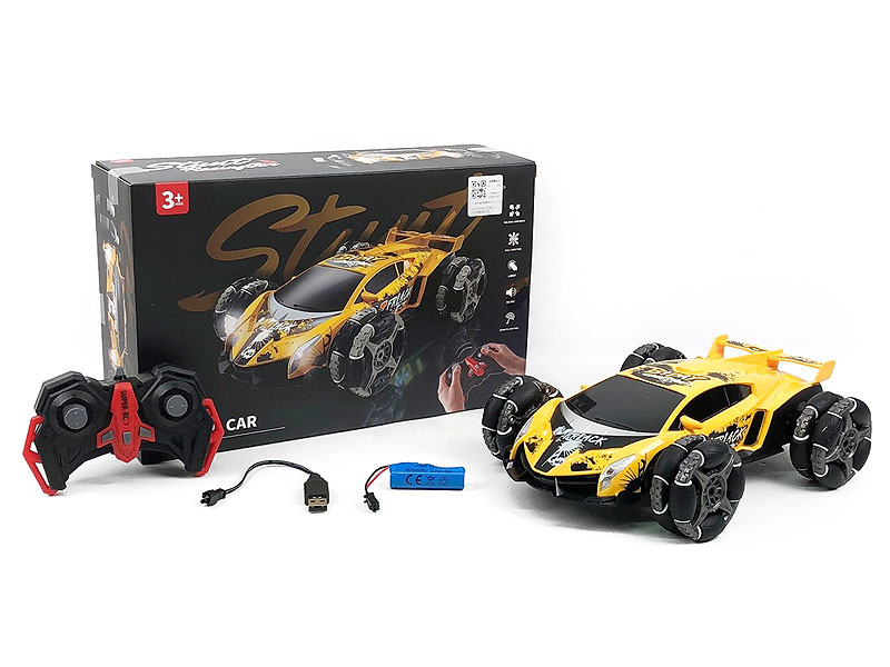 2.4G 1:16 R/C Stunt Racing Car 5Ways W/L_M_Charge(2C) toys