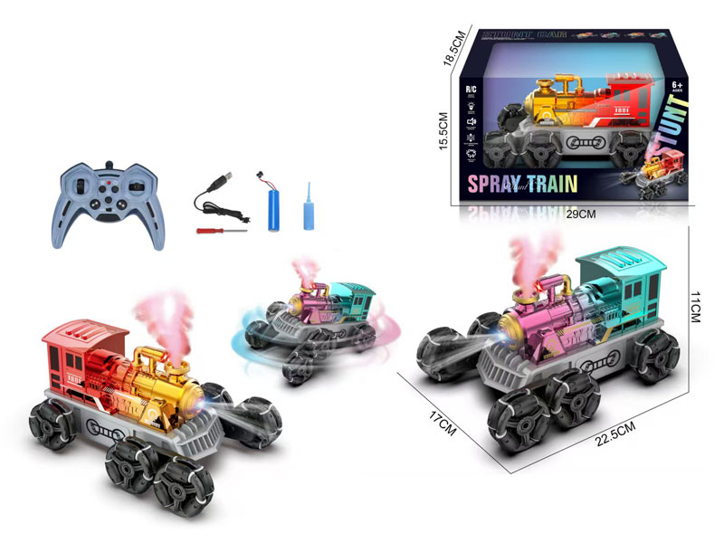 R/C Spray Stunt Train 9Ways W/L_M_Charge(2C) toys