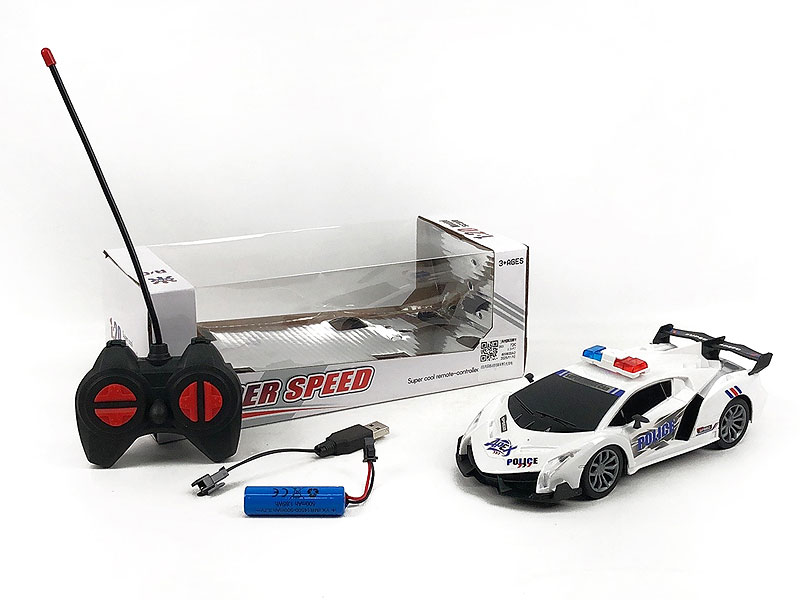 R/C Police Car 4Ways W/Charge toys