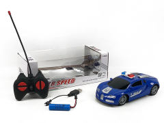 R/C Police Car 4Ways W/Charge toys