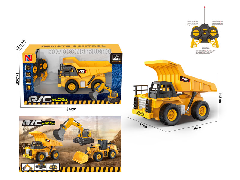 R/C Construction Truck 5Ways W/L_Charge toys