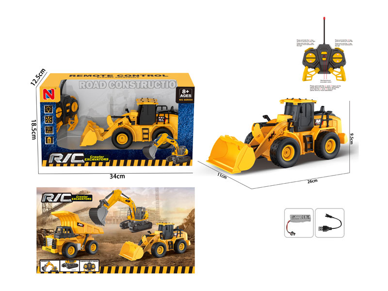 R/C Construction Truck 6Ways W/L_Charge toys