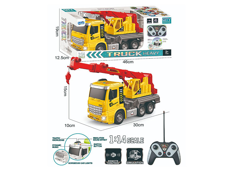 1:14 R/C Construction Truck 4Ways W/L_M toys