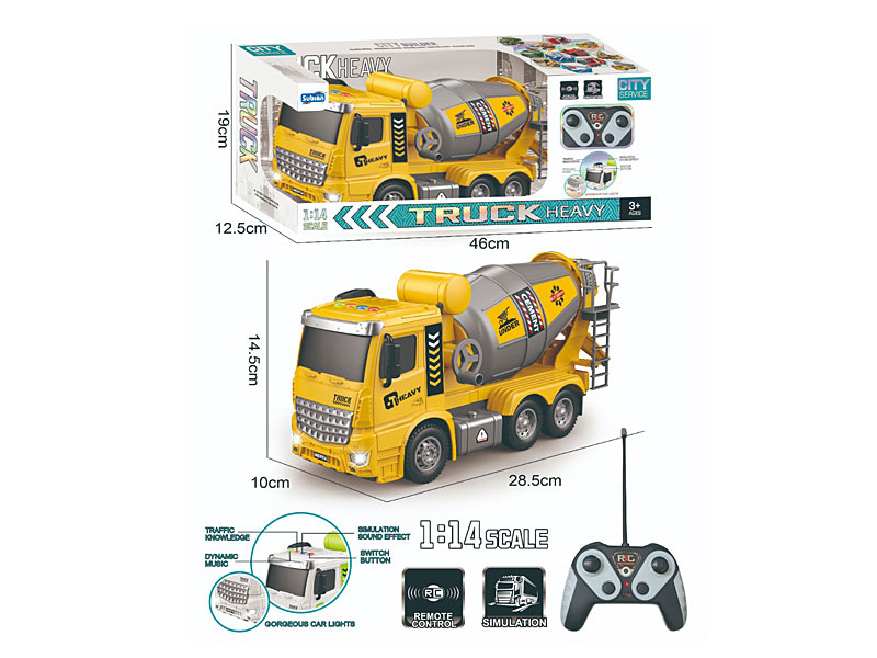 1:14 R/C Construction Truck 4Ways W/L_M toys