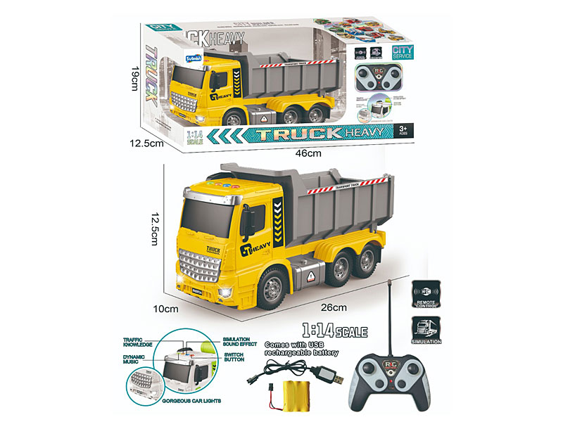 1:14 R/C Car 4Ways W/L_M_Charge toys