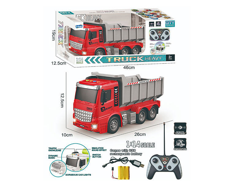 1:14 R/C Car 4Ways W/L_M_Charge toys