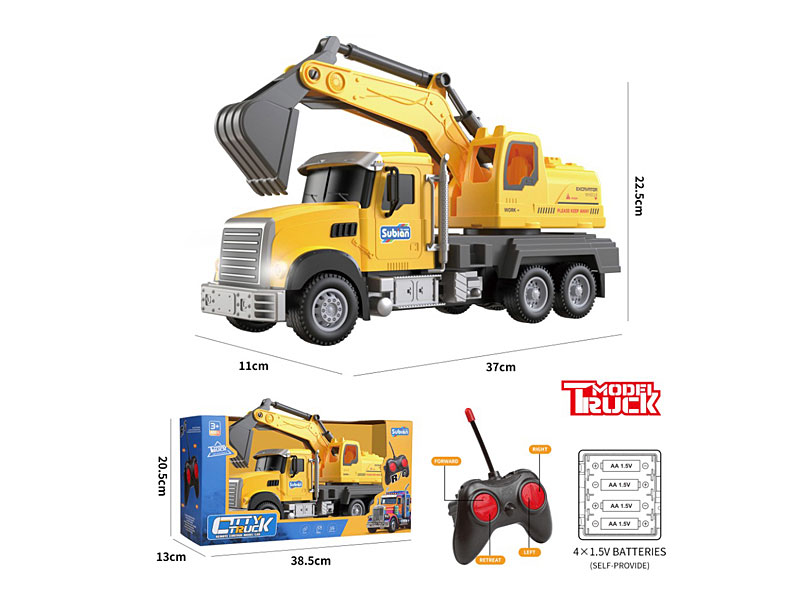 1:14 R/C Construction Truck 4Ways W/L toys