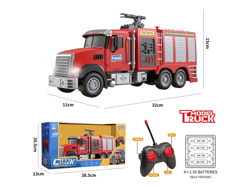 1:14 R/C Fire Engine 4Ways W/L toys