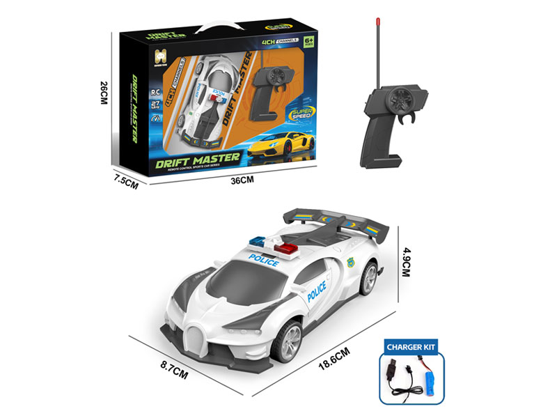 R/C Police Car 4Ways W/Charger toys
