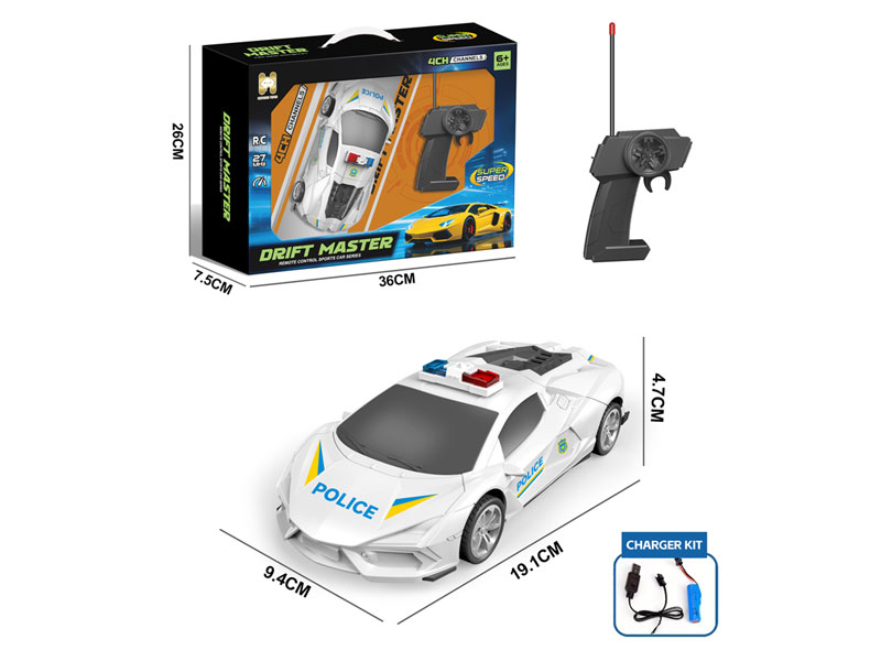 R/C Police Car 4Ways W/Charger toys