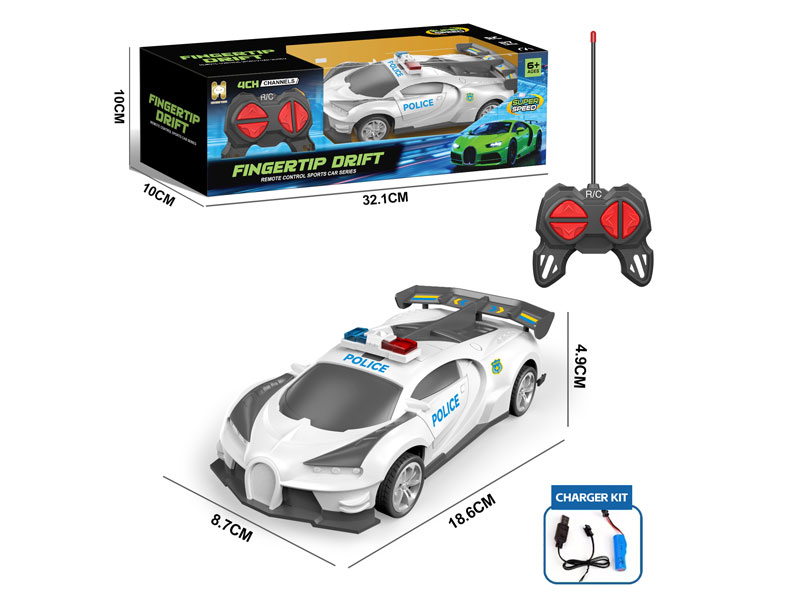R/C Police Car 4Ways W/Charger toys