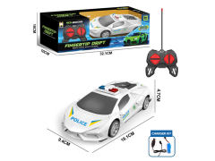 R/C Police Car 4Ways W/Charger toys