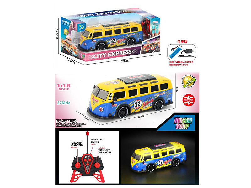 1:18 R/C Racing Car 4Way W/L_Charge toys