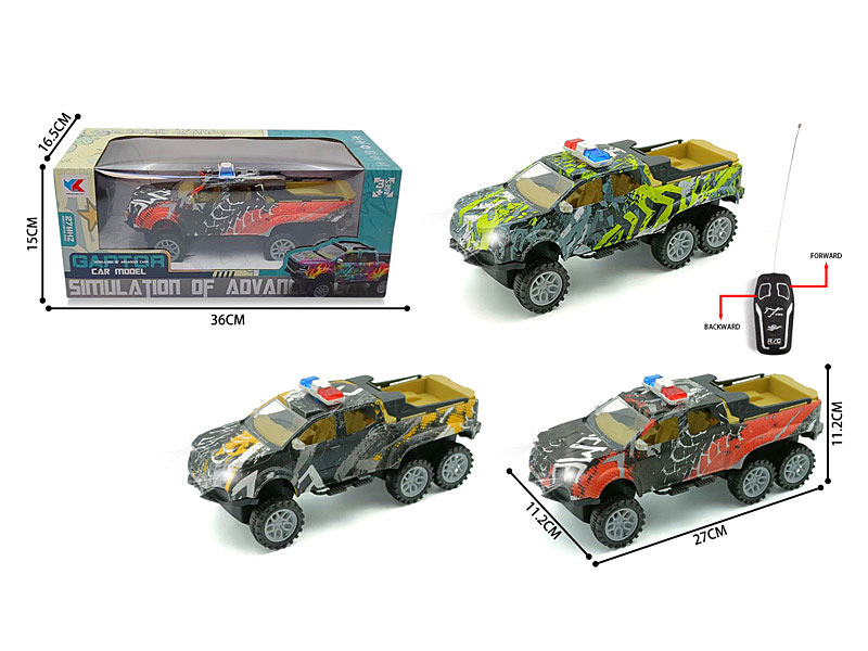 1:16 R/C Cross-country Police Car 2Ways W/L(3C) toys