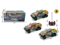 1:16 R/C Cross-country Police Car 4Ways W/L(3C) toys