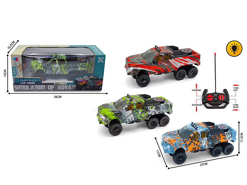 1:16 R/C Cross-country Car 4Ways W/L(3C) toys