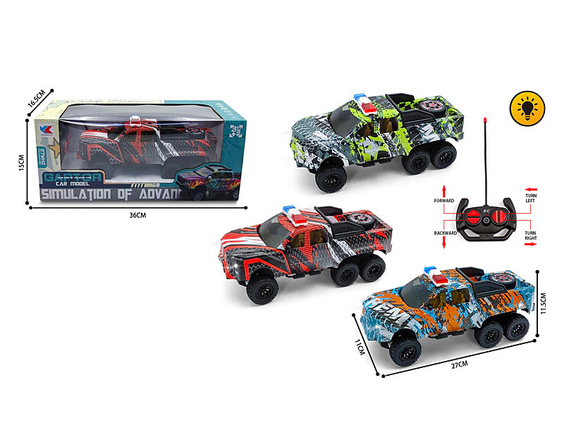 1:16 R/C Cross-country Police Car 4Ways W/L(3C) toys