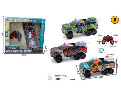 2.4G 1:16 R/C Spray Cross-country Police Car 6Ways W/L_Charge(3C) toys
