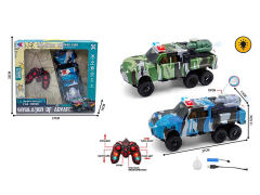 2.4G 1:16 R/C Spray Cross-country Police Car 6Ways W/L_Charge(2C) toys