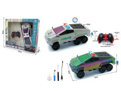 2.4G 1:16 R/C Spray Cross-country Police Car 4Ways W/L_Charge(2C) toys