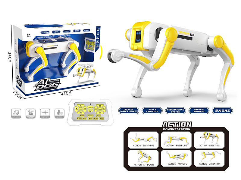 2.4G R/C AI Mechanical Dog W/Charge toys