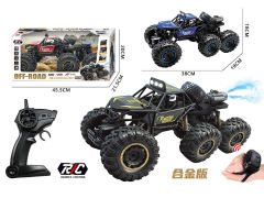 2.4G Die Cast Spray 6Wd Climbing Car 4Ways R/C W/L(3C) toys