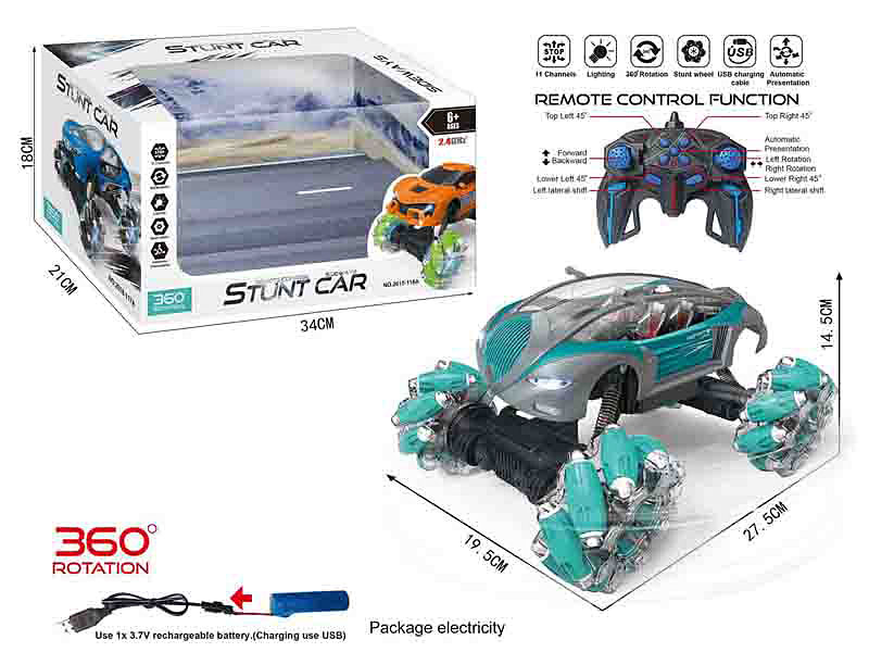 R/C Stunt Car W/Charge toys