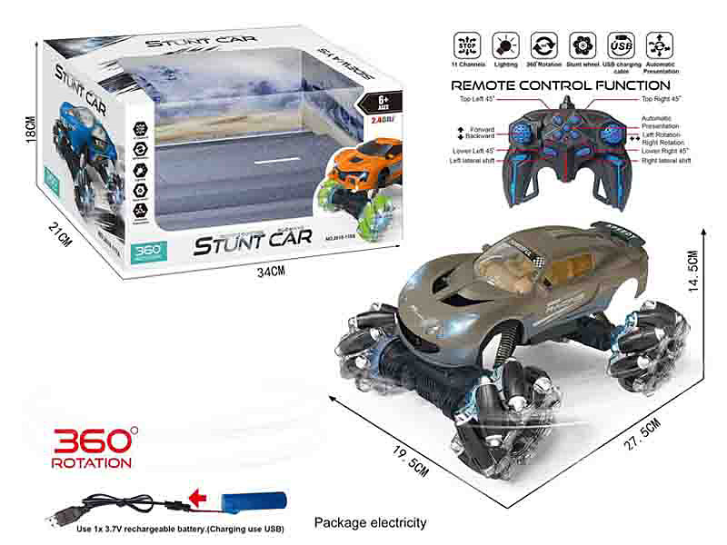 R/C Stunt Car W/Charge toys
