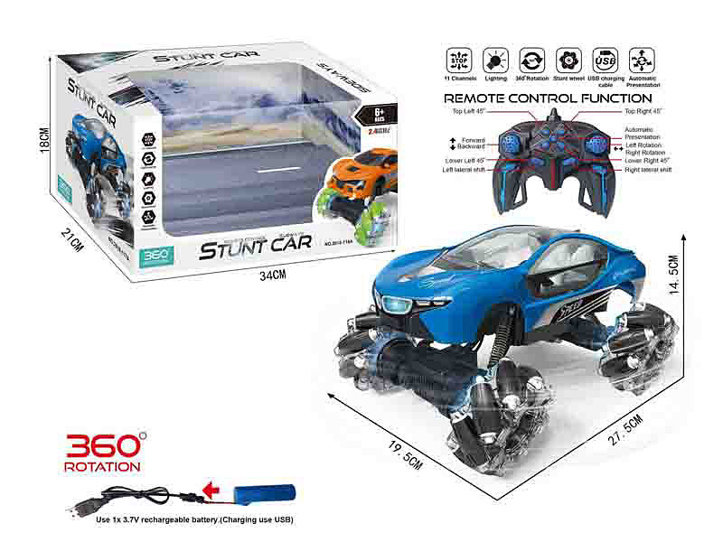 R/C Stunt Car W/Charge toys