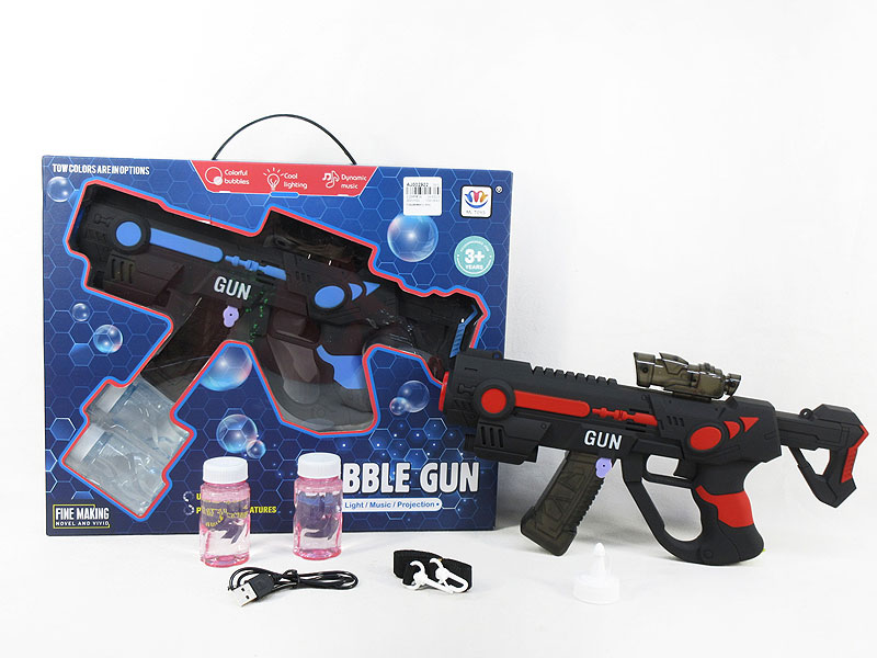B/O Projection Bubble Gun W/L(2C) toys