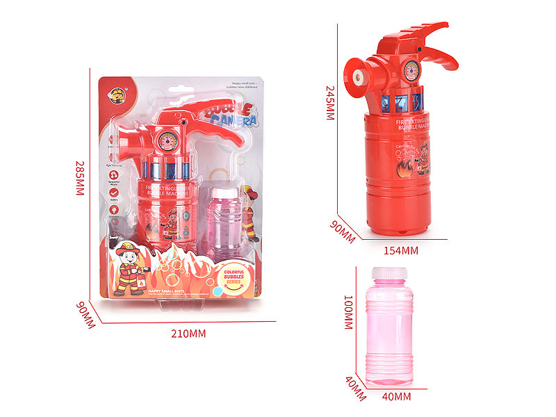 B/O Fire Extinguisher Bubble Maker W/L_M toys
