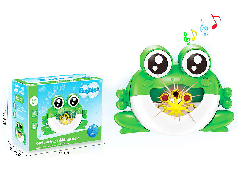 B/O Frog Bubble Machine W/L_M toys