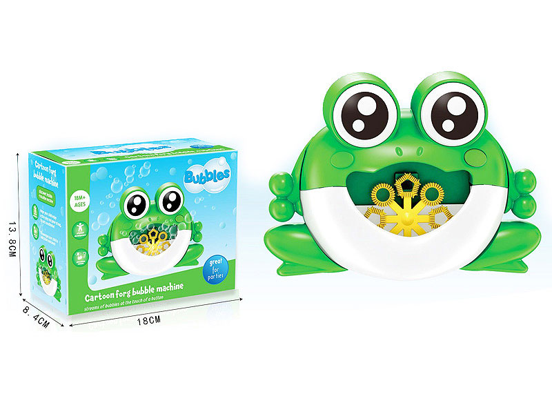 B/O Frog Bubble Machine toys