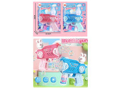 电动炫酷卡通小白兔泡泡枪（2色）